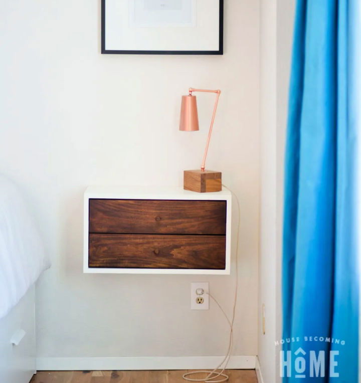 Simple DIY Floating Nightstand