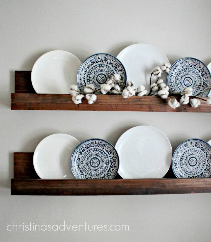 Simple DIY Ledge Plate Shelf