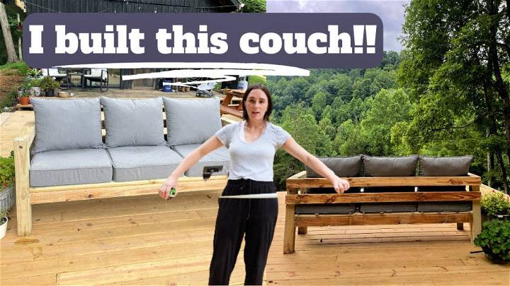 Simple DIY Outdoor Couch
