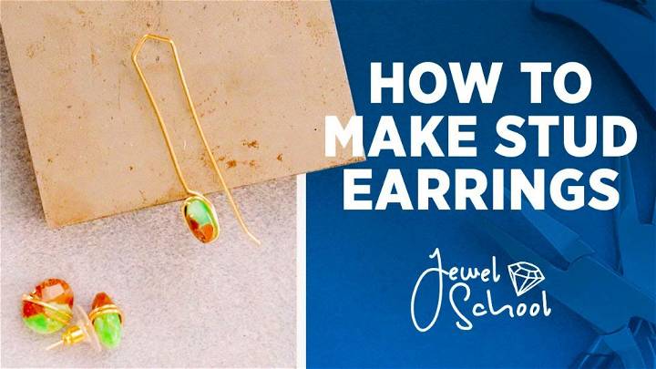 Simple DIY Stud Earrings