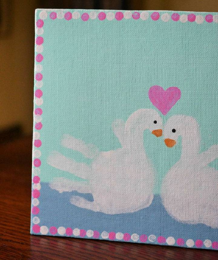 Make Your Own Swan Handprint Art