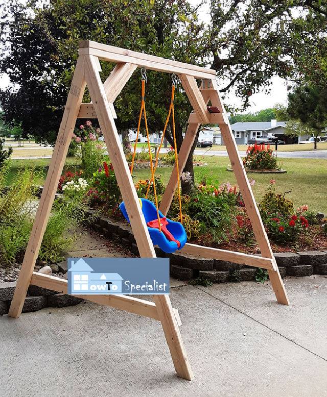 Make a Toddler Swing Set From 2x4s