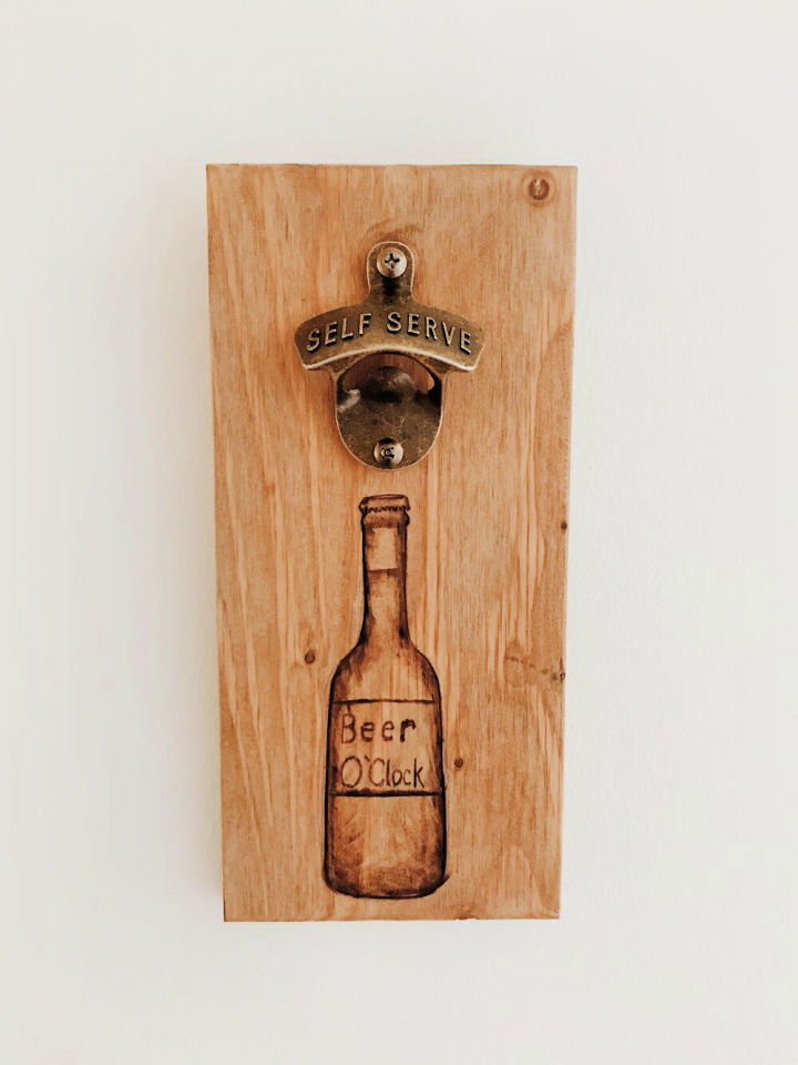 Wall Mounted Beer Bottle Opener