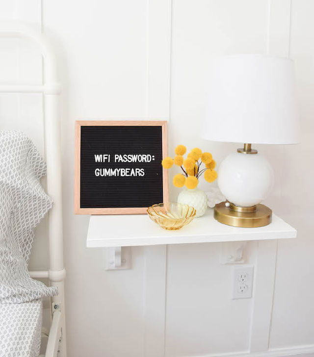 DIY Wall Mounted Nightstand Under $30