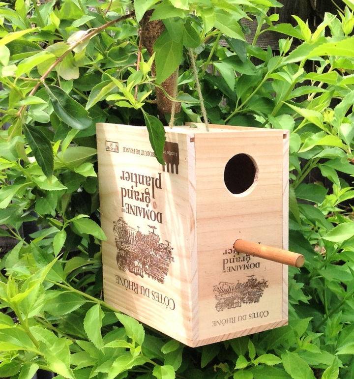 Make Your Own Wine Box Birdhouse