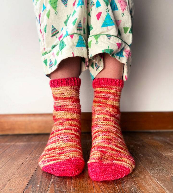 Winter Nights Socks Crochet Pattern