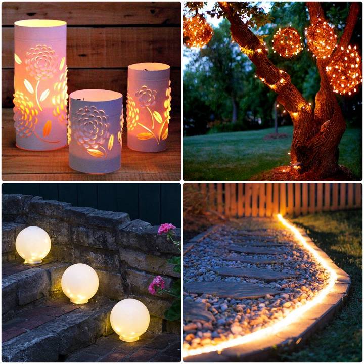 diy outdoor lighting ideas for backyard
