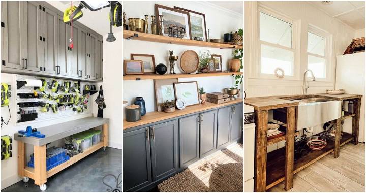 DIY Garage Cabinets and Miter Saw Station - Jenna Sue Design