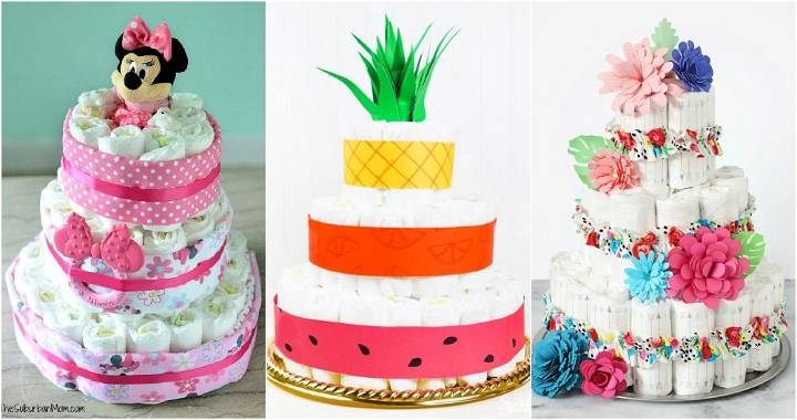 How to Make a Diaper Cake: 30 DIY Diaper Cake Ideas