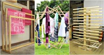diy drying rack ideas (indoor and outdoor)