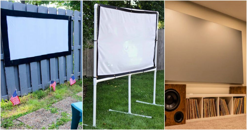 25 Homemade DIY Projector Screen Ideas