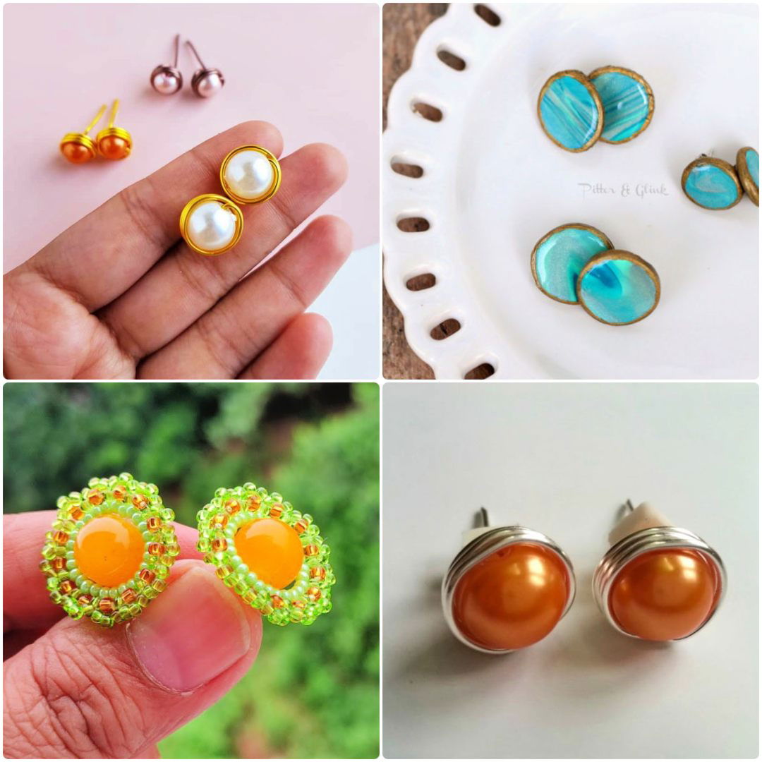 diy stud earrings