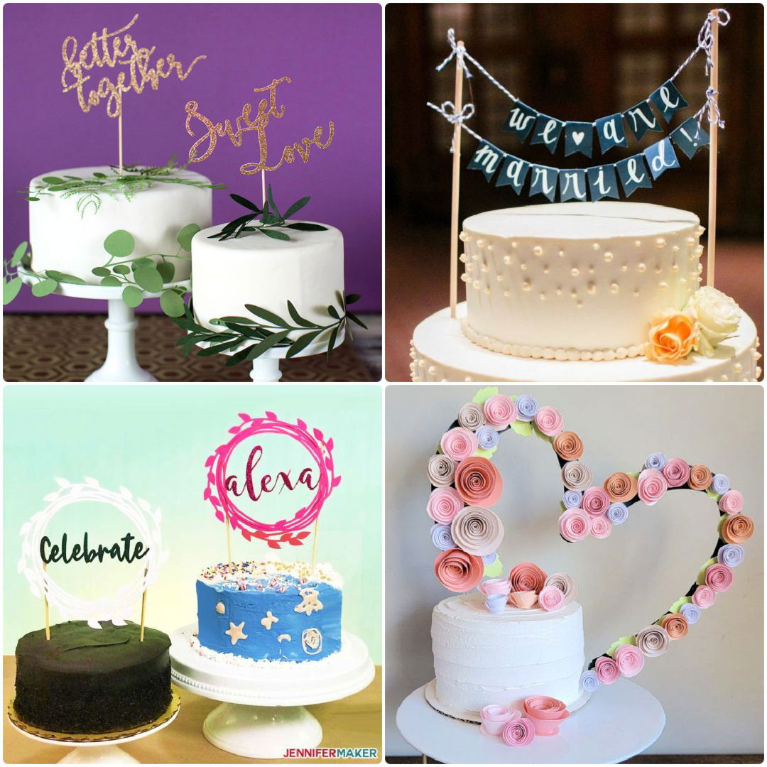 diy wedding cake toppers