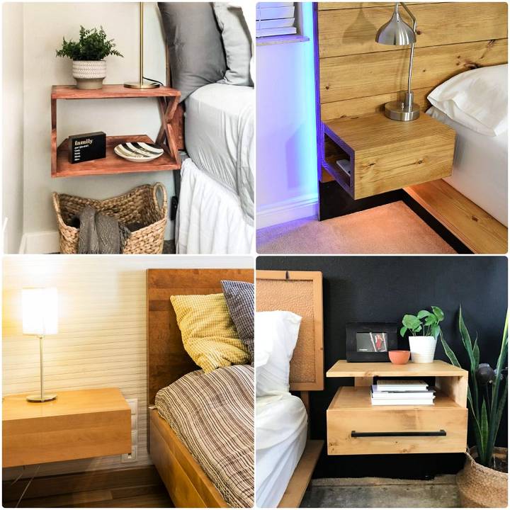 easy diy floating night stands