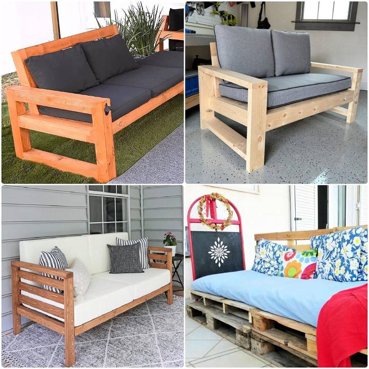 easy diy outdoor couch ideas