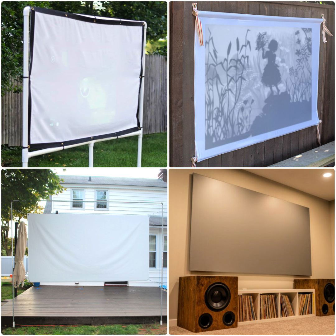 easy diy projector screen ideas