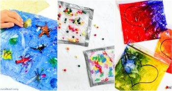 easy diy sensory bags for babies and toddlers