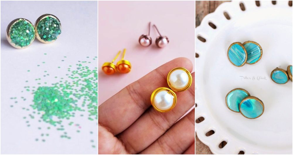 easy diy stud earrings