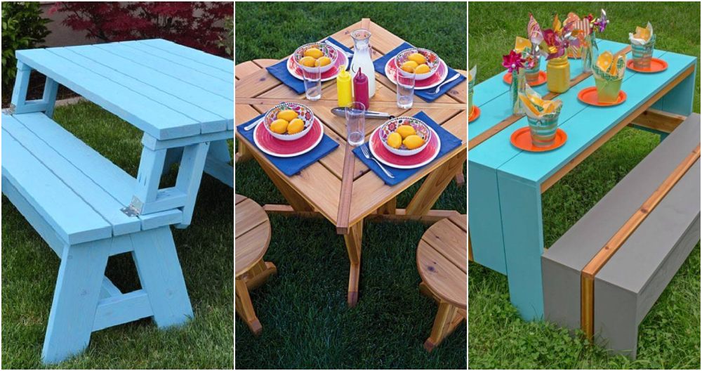 30 Free DIY Picnic Table Plans To Build Your Own Today