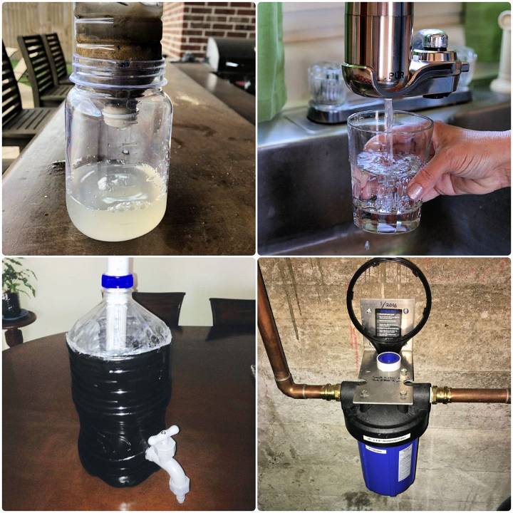 homemade water filter ideas