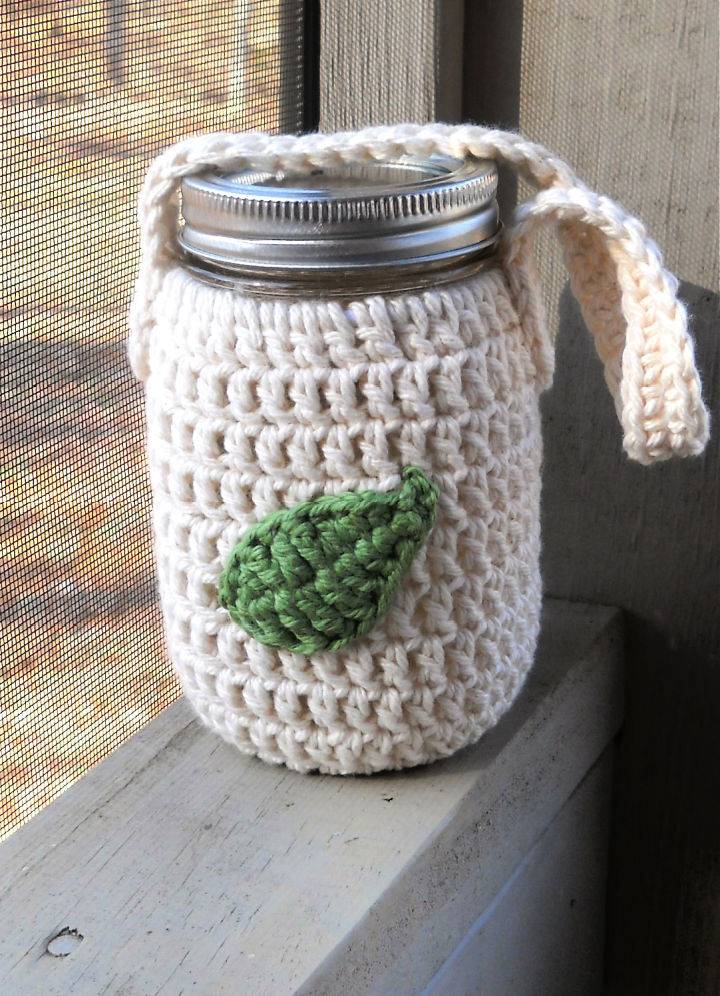 Adorable Crochet Water Jar Cozy Idea