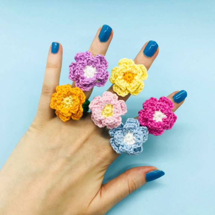 Beautiful Crochet Flower Ring Pattern