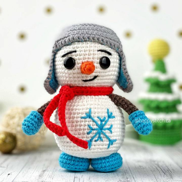 Beautiful Crochet Snowman Pattern