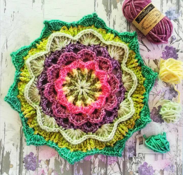 Best Wild Berry Flower Mandala Crochet Pattern