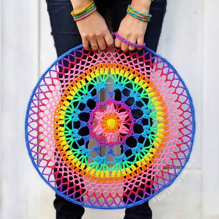Colorful Crochet Petal Power Mandala Pattern