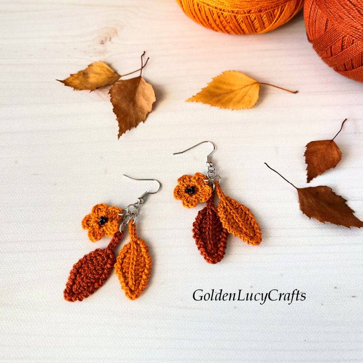 Cool Crochet Fall Earrings Pattern