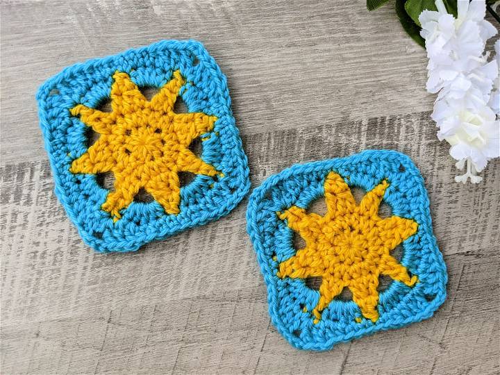 Cool Crochet Sun Granny Square Pattern