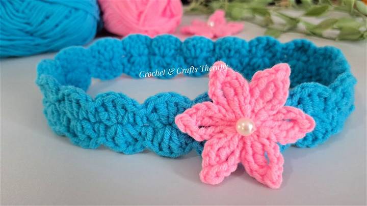 Crochet Baby Headband Step by Step Instructions