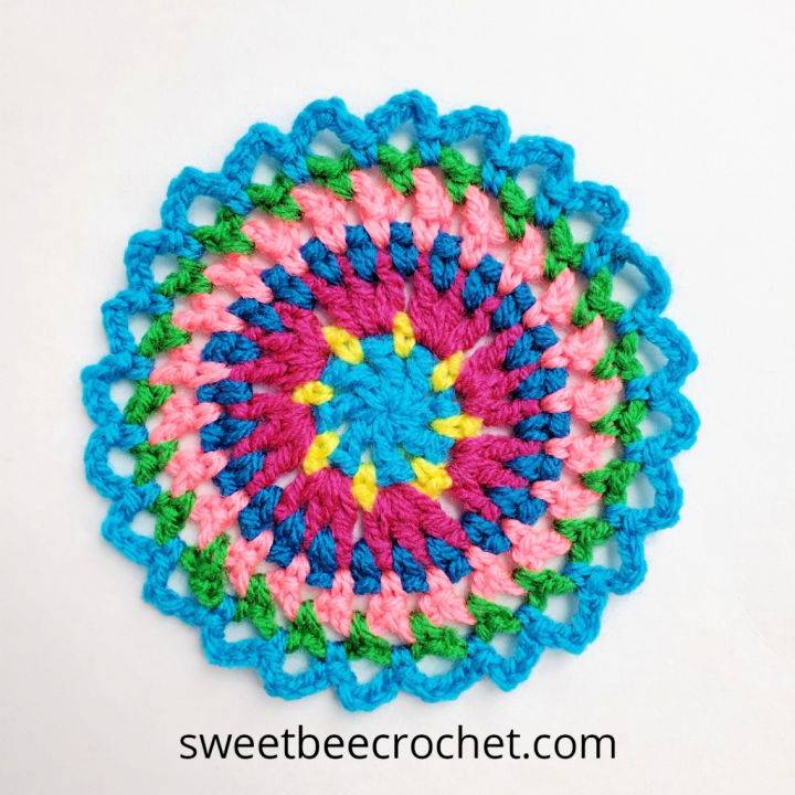Crochet Morning Mini Mandala Pattern