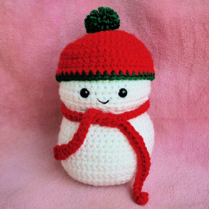 Crochet Snowman Design Free Pattern