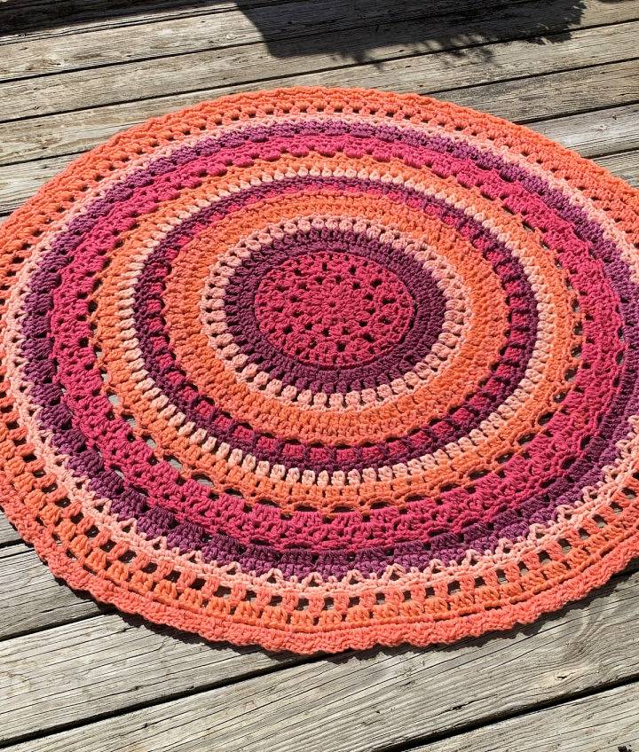 Crocheted Anniversary Mandala Free Pattern