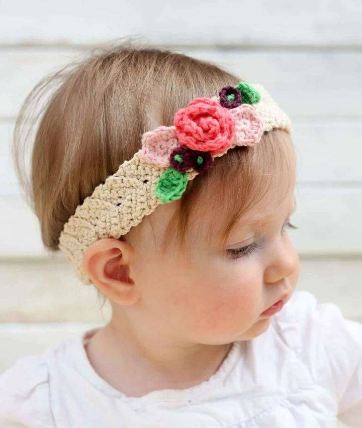 Crocheting a Boho Flower Headband Free Pattern