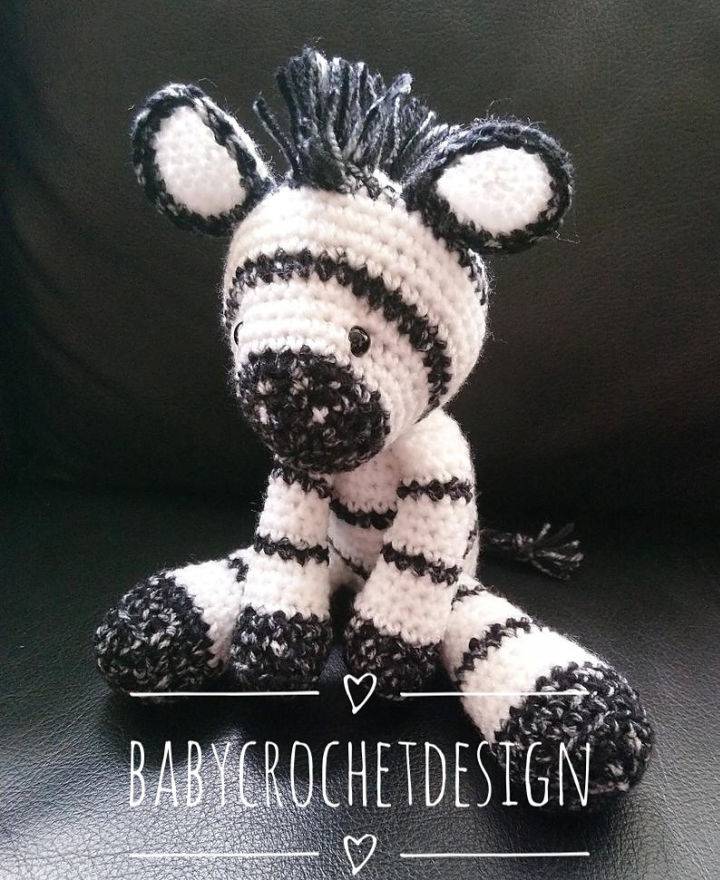 Cute Crochet Baby Zebra Amigurumi Pattern