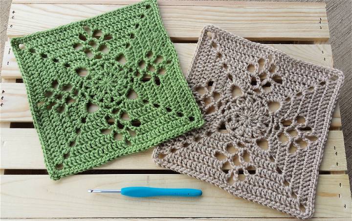 Easiest Victorian Lattice Square to Crochet