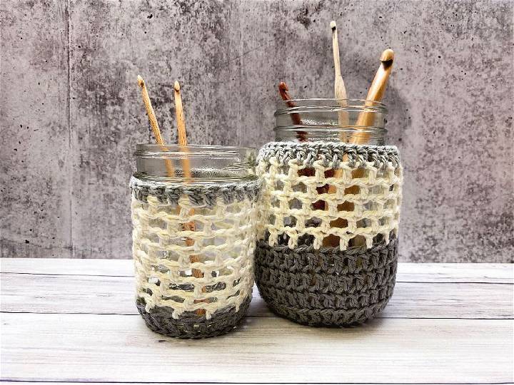 Easy Crochet Jar Covers Pattern