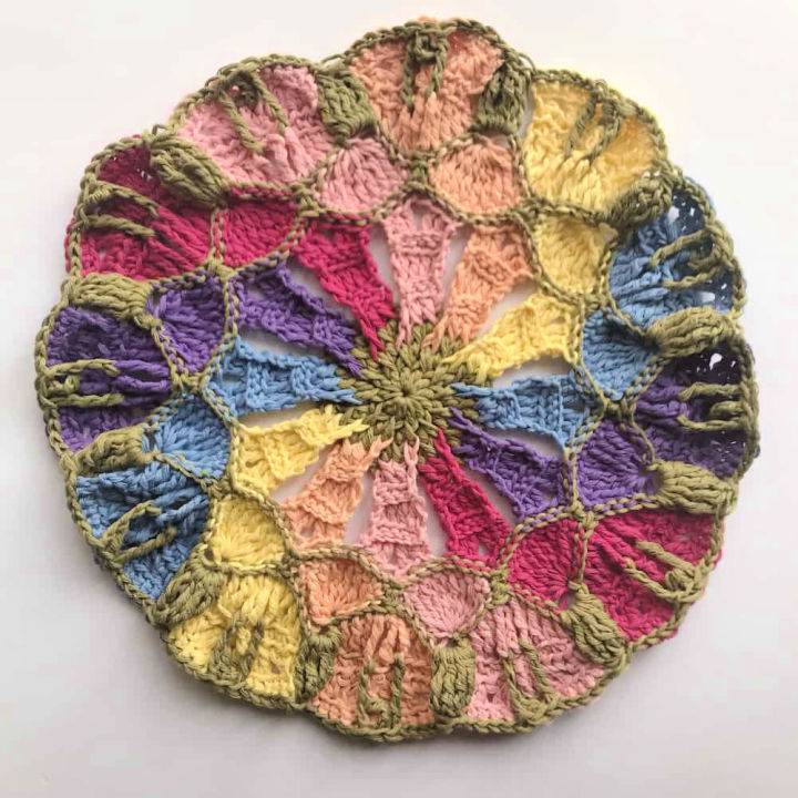 Free Crochet Kaleidoscope Mandala Throw Pattern