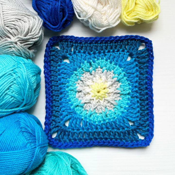Free Crochet Sunbeams Granny Square Pattern to Print