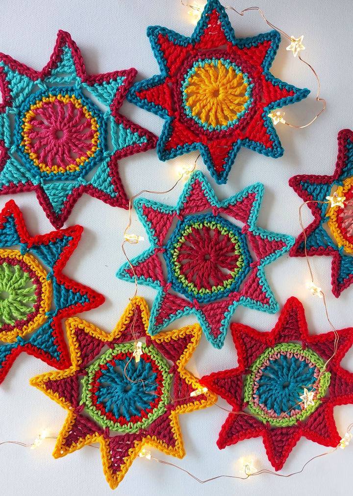 Gorgeous Crochet Festive Star Garland Pattern