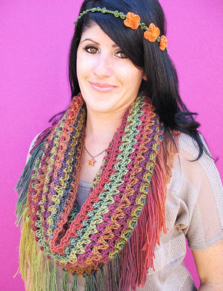Free Crochet Pattern for Mountains Cowl 