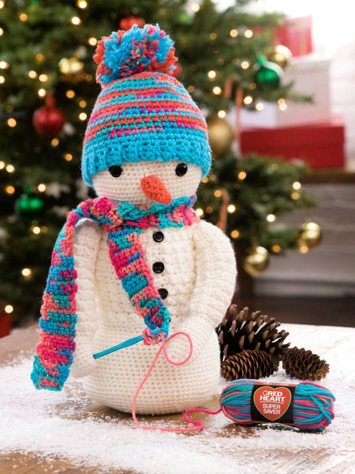 Pretty Crochet Snowman Pattern