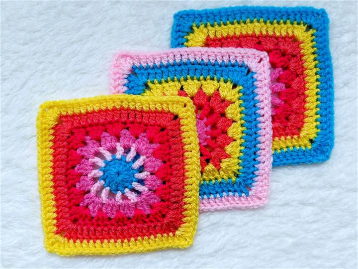 Pretty Crochet Zest Granny Square Pattern
