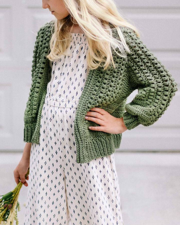 Adorable Crochet Mini Mezzo Cardigan Pattern