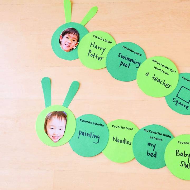 All About Me Caterpillar for Preschools