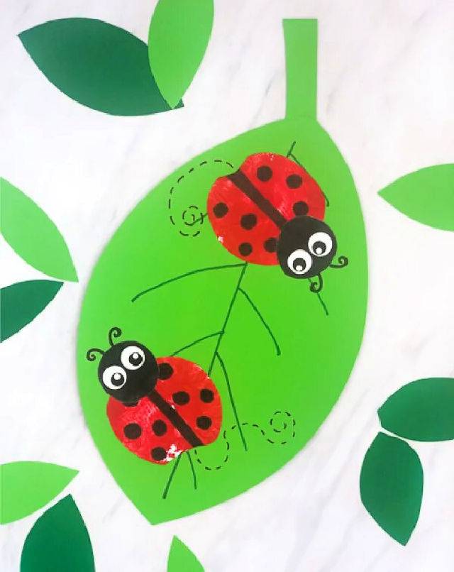 Create a Apple Stamp Ladybug