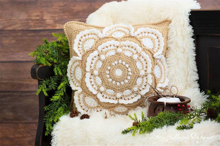 Arabesque 18 Inch Decorative Pillow Crochet Pattern
