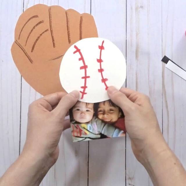 Baseball Glove Pop up Photo Father’s Day Card
